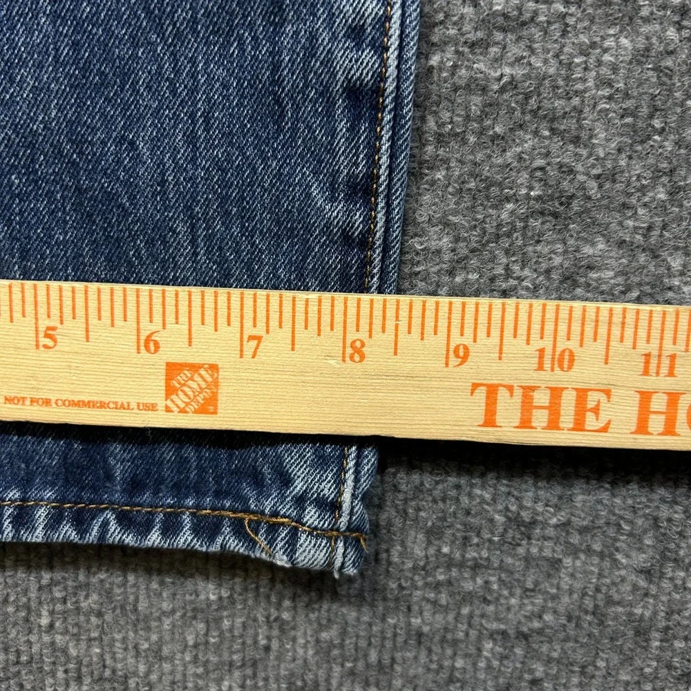 Levis 501 Straight Jeans Men's Blue Denim Pockets Classic Button Fly - 36X32